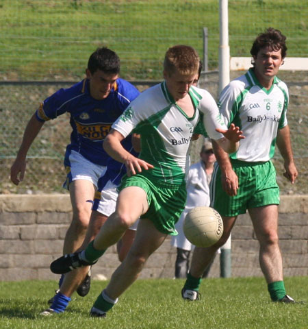 Action from the senior division two match against Kilcar.