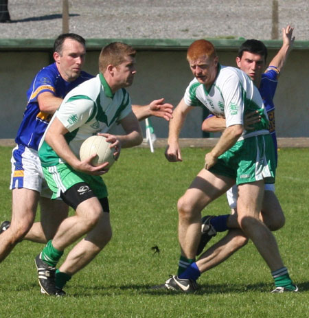 Action from the senior division two match against Kilcar.