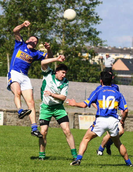 Action from the senior division two match against Kilcar.