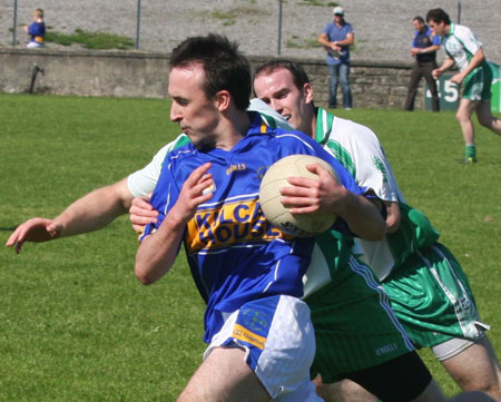 Action from the senior division two match against Kilcar.