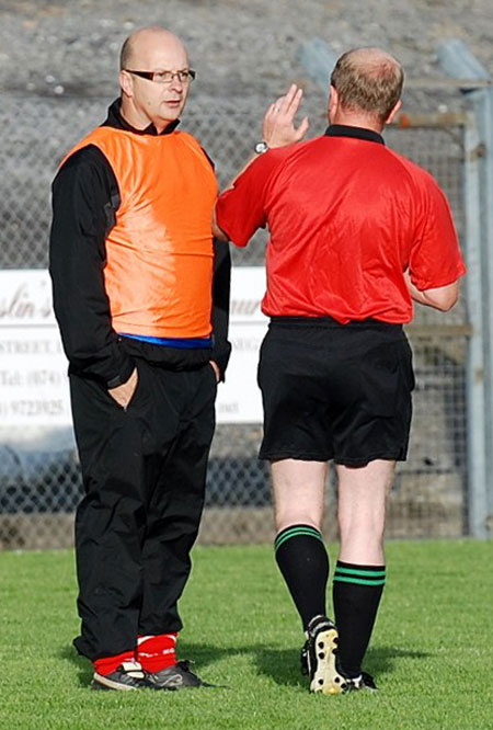 Action from the minor championship first round between Aodh Ruadh and Four Masters.