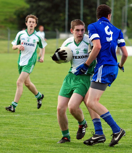 Action from the minor championship first round between Aodh Ruadh and Four Masters.