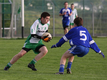 Action from the minor championship first round between Aodh Ruadh and Four Masters.