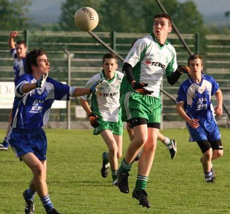 Action from the minor championship first round between Aodh Ruadh and Four Masters.