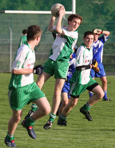 Action from the minor championship first round between Aodh Ruadh and Four Masters.