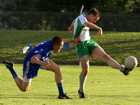 Action from the minor championship first round between Aodh Ruadh and Four Masters.