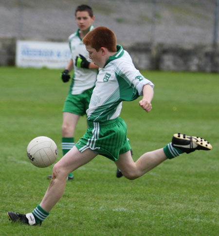 Action from the minor championship quarter-final between Aodh Ruadh and Four Masters.