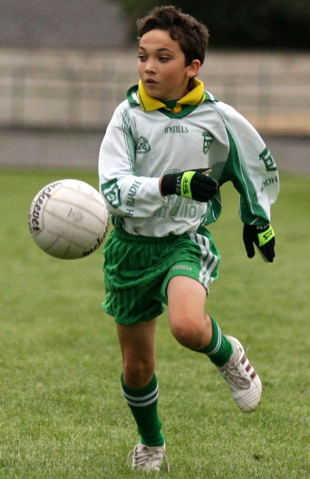 Action from the minor championship quarter-final between Aodh Ruadh and Four Masters.