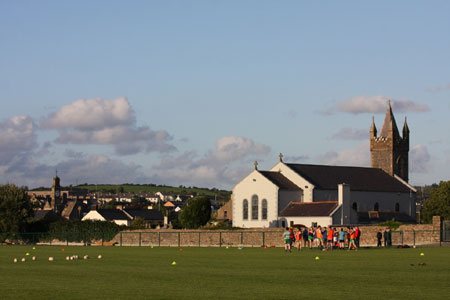 Action from the minor championship quarter-final between Aodh Ruadh and Four Masters.