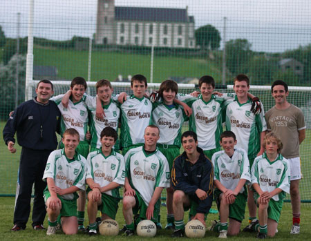 Action from the minor championship quarter-final between Aodh Ruadh and Four Masters.