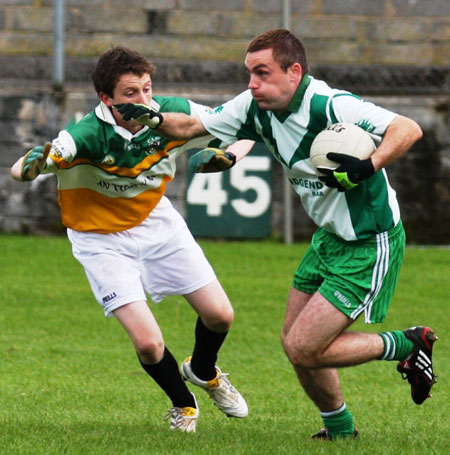 Action from the senior reserve division two match against Kilcar.