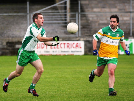 Action from the senior reserve division two match against Kilcar.