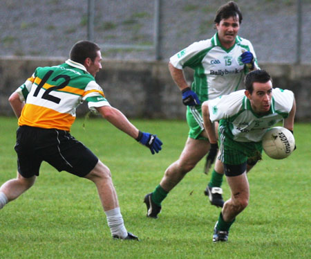 Action from the senior reserve division two match against Kilcar.