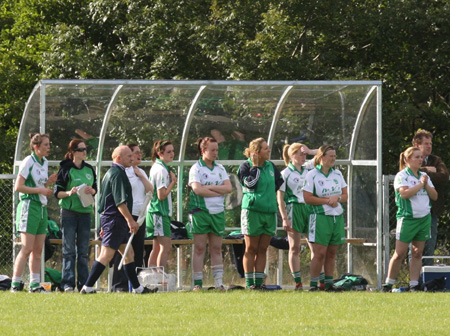 Action from the 2010 ladies intermediate championship final between Aodh Ruadh and Malin.