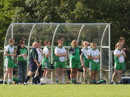 Action from the 2010 ladies intermediate championship final between Aodh Ruadh and Malin.