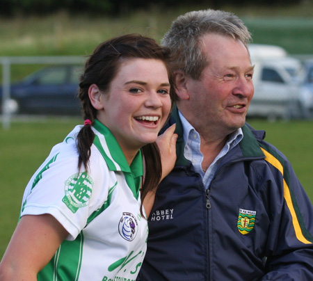 Action from the 2010 ladies intermediate championship final between Aodh Ruadh and Malin.