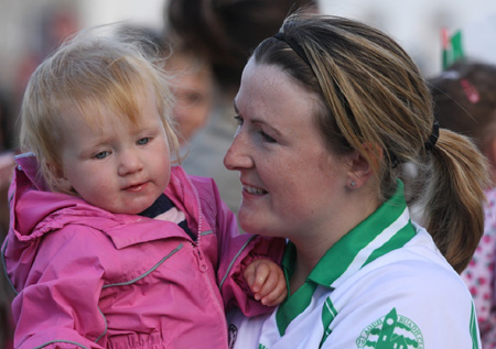 Action from the 2010 ladies intermediate championship final between Aodh Ruadh and Malin.