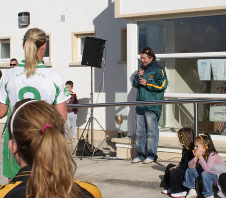 Action from the 2010 ladies intermediate championship final between Aodh Ruadh and Malin.