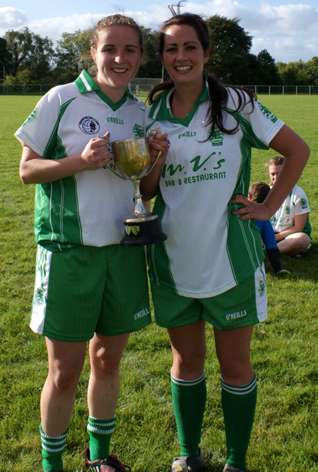 Action from the 2010 ladies intermediate championship final between Aodh Ruadh and Malin.