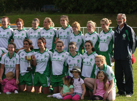 Action from the 2010 ladies intermediate championship final between Aodh Ruadh and Malin.