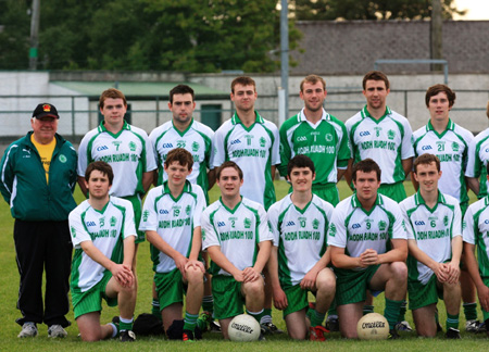 Action from the under 21 championship match against Fanad Gaels.