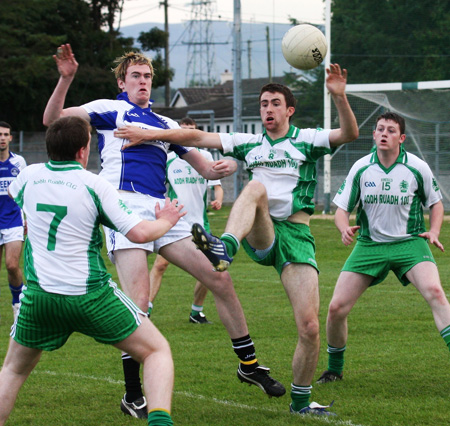 Action from the under 21 championship match against Fanad Gaels.