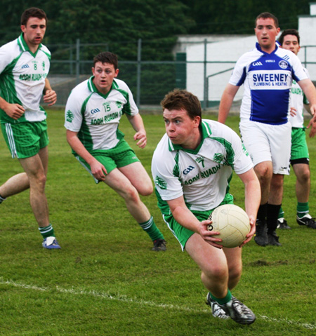 Action from the under 21 championship match against Fanad Gaels.