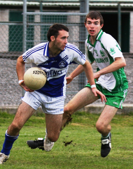 Action from the under 21 championship match against Fanad Gaels.