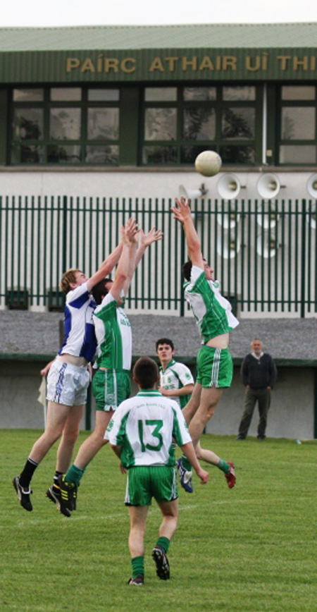 Action from the under 21 championship match against Fanad Gaels.