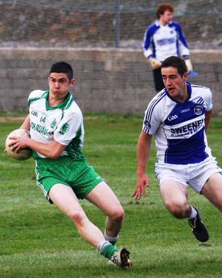 Action from the under 21 championship match against Fanad Gaels.