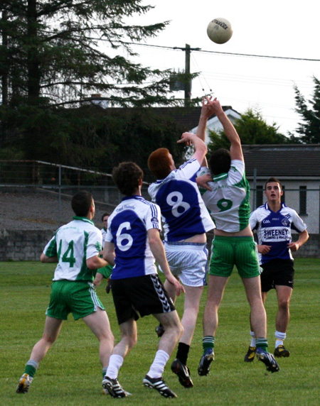 Action from the under 21 championship match against Fanad Gaels.