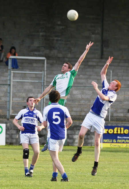 Action from the under 21 championship match against Fanad Gaels.