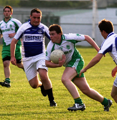 Action from the under 21 championship match against Fanad Gaels.
