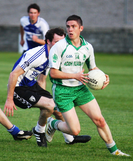 Action from the under 21 championship match against Fanad Gaels.