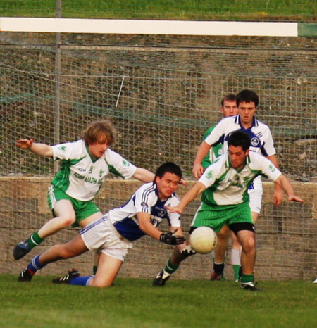 Action from the under 21 championship match against Fanad Gaels.