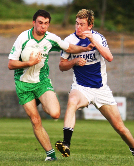 Action from the under 21 championship match against Fanad Gaels.