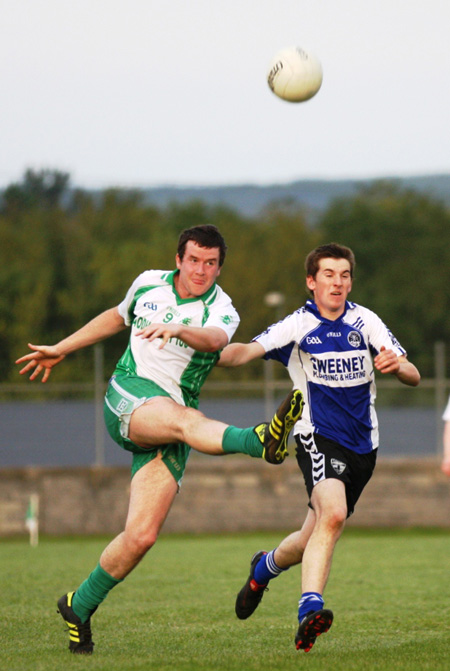 Action from the under 21 championship match against Fanad Gaels.