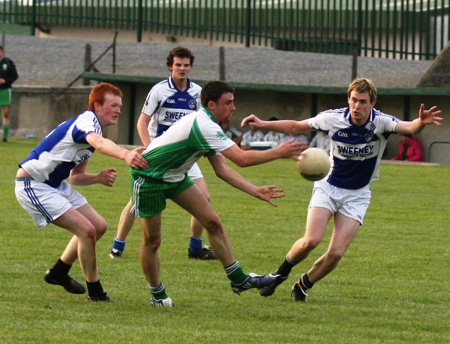 Action from the under 21 championship match against Fanad Gaels.