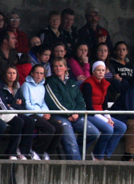 Action from the 2010 ladies intermediate championship final between Aodh Ruadh and Malin.