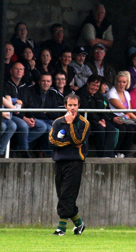 Action from the 2010 ladies intermediate championship final between Aodh Ruadh and Malin.