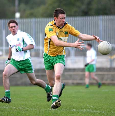 Action from the senior reserve division two match against MacCumhaill's.