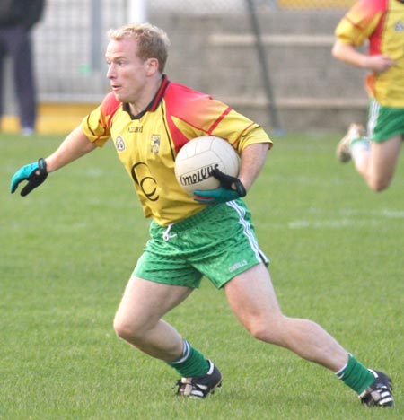 Action from the senior  division two match against MacCumhaill's.