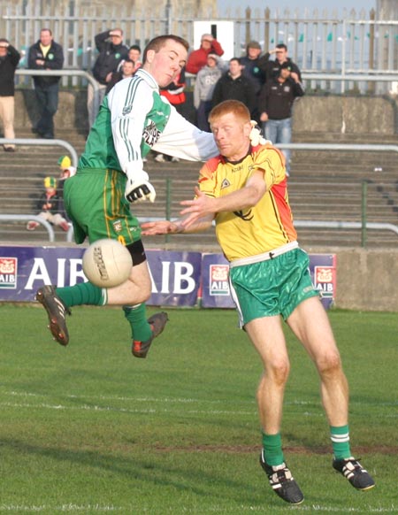 Action from the senior  division two match against MacCumhaill's.