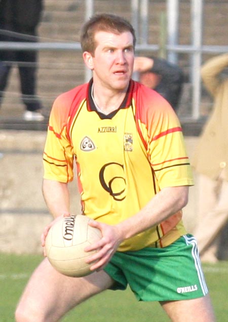 Action from the senior  division two match against MacCumhaill's.