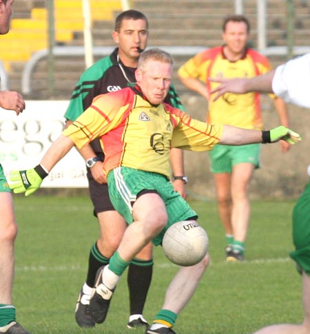 Action from the senior  division two match against MacCumhaill's.