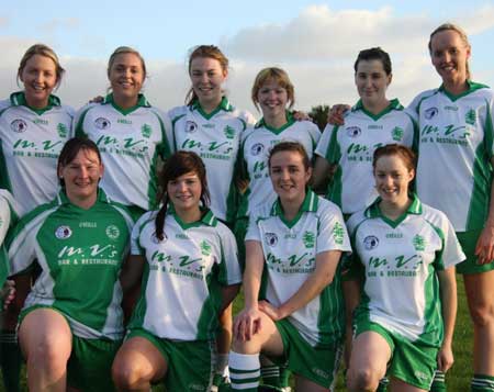 Action from the 2010 ladies intermediate league final between Aodh Ruadh and Glenties.