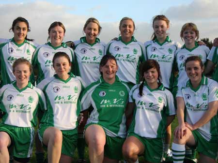 Action from the 2010 ladies intermediate league final between Aodh Ruadh and Glenties.