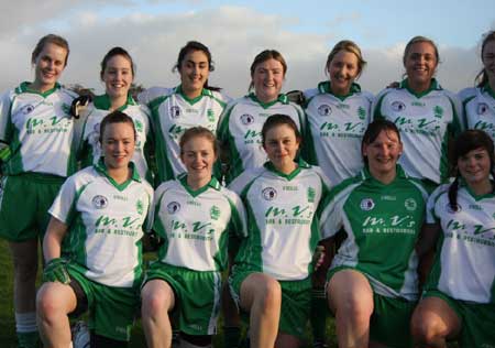 Action from the 2010 ladies intermediate league final between Aodh Ruadh and Glenties.