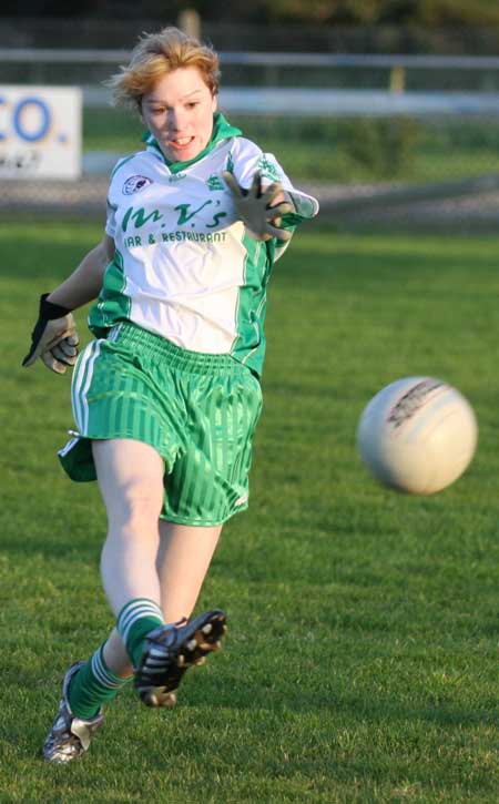 Action from the 2010 ladies intermediate league final between Aodh Ruadh and Glenties.