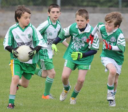 Action from the under 10 blitz in Ballyshannon.